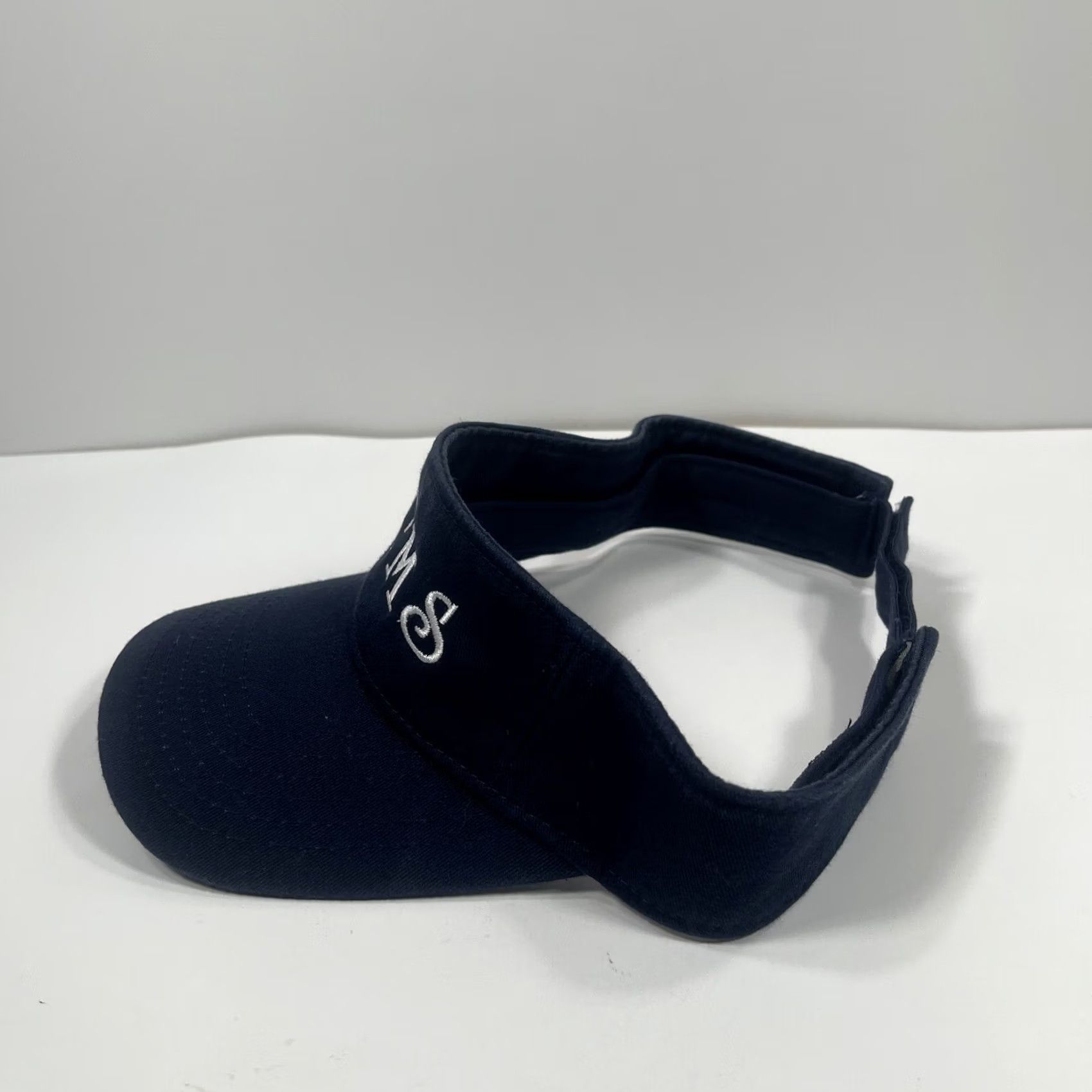 Vintage Outdoor Cap OC Visor Adult Navy Blue Hat Adjustable CMS Embroidered Size ONE SIZE - 4 Thumbnail