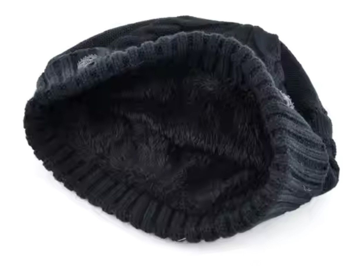 Japanese Brand Black Color Skull Bennie Hat Size ONE SIZE - 7 Thumbnail