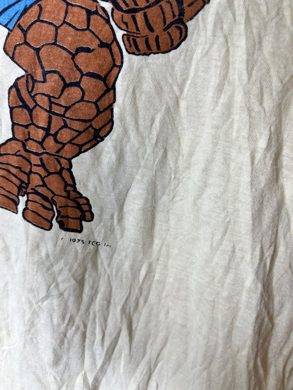 Vintage Vintage Rare Marvel The Thing Shirt 1975 70s Fantastic Four Size US XL / EU 56 / 4 - 6 Thumbnail