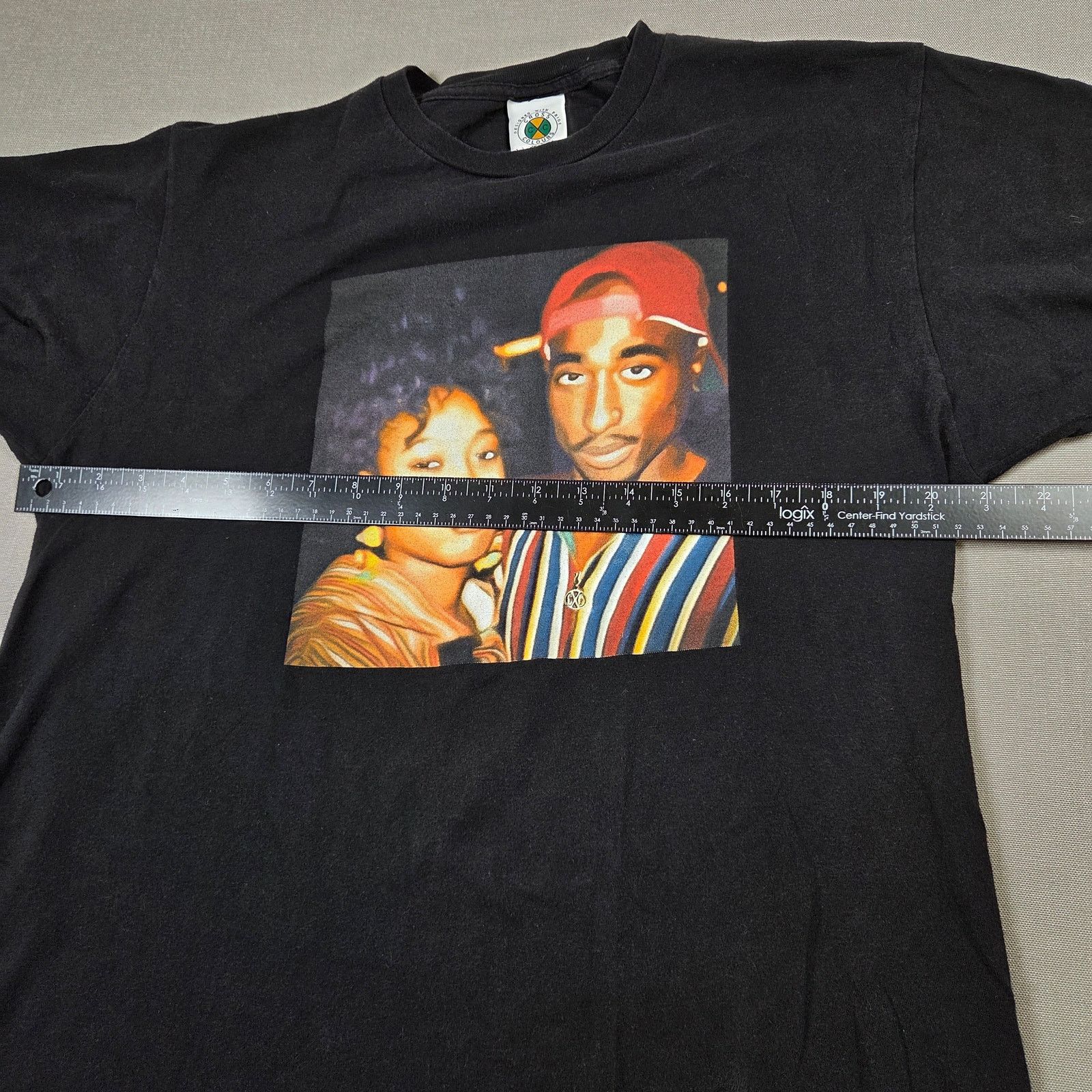 Cross Colours Cross Colours Tupac Graphic Tee Size L Black Hip Hop Size US L / EU 52-54 / 3 - 9 Thumbnail