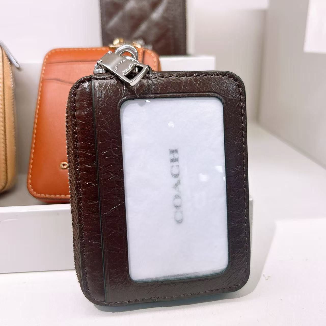 Coach Zip Card Case With Quilting CEC51 Size ONE SIZE - 3 Thumbnail