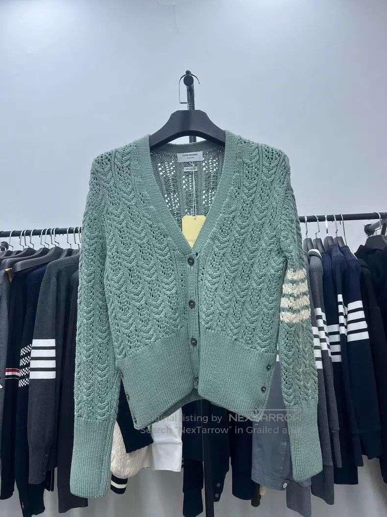 Thom Browne Thom Browne Wool cardigan Size US XS / EU 42 / 0 - 1 Thumbnail