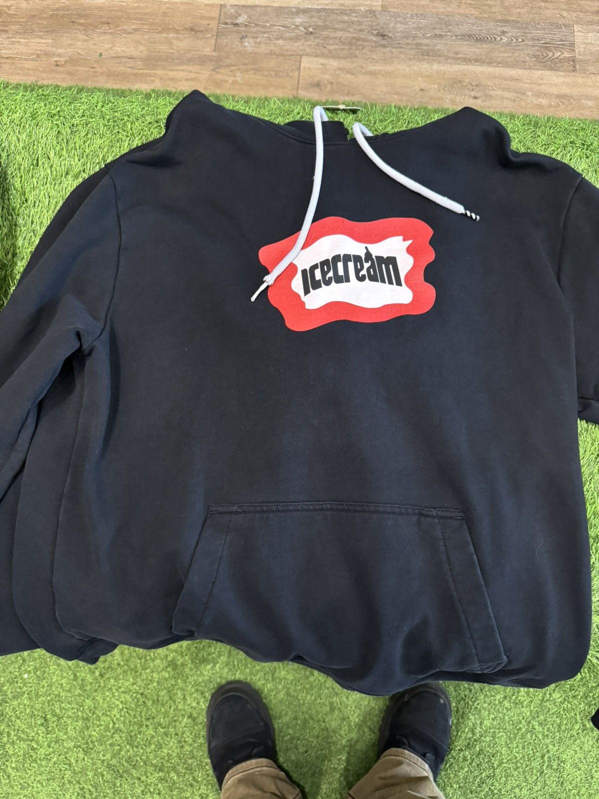 image of Billionaire Boys Club Ice Cream Hoodie in Black, Men's (Size XL)