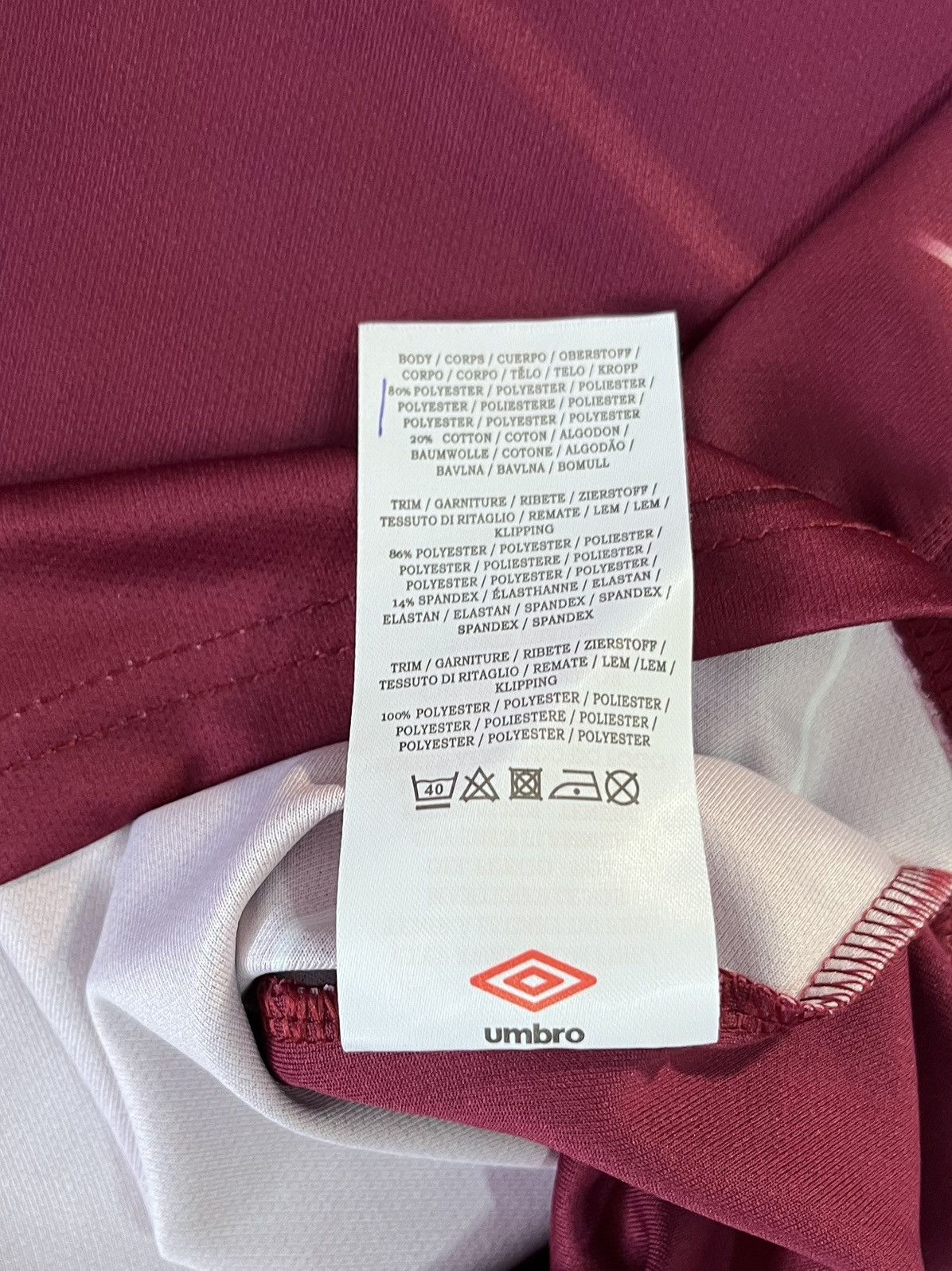 Umbro James Ward-Prowse West Ham United Home Shirt Umbro Jersey Size US XXL / EU 58 / 5 - 9 Thumbnail