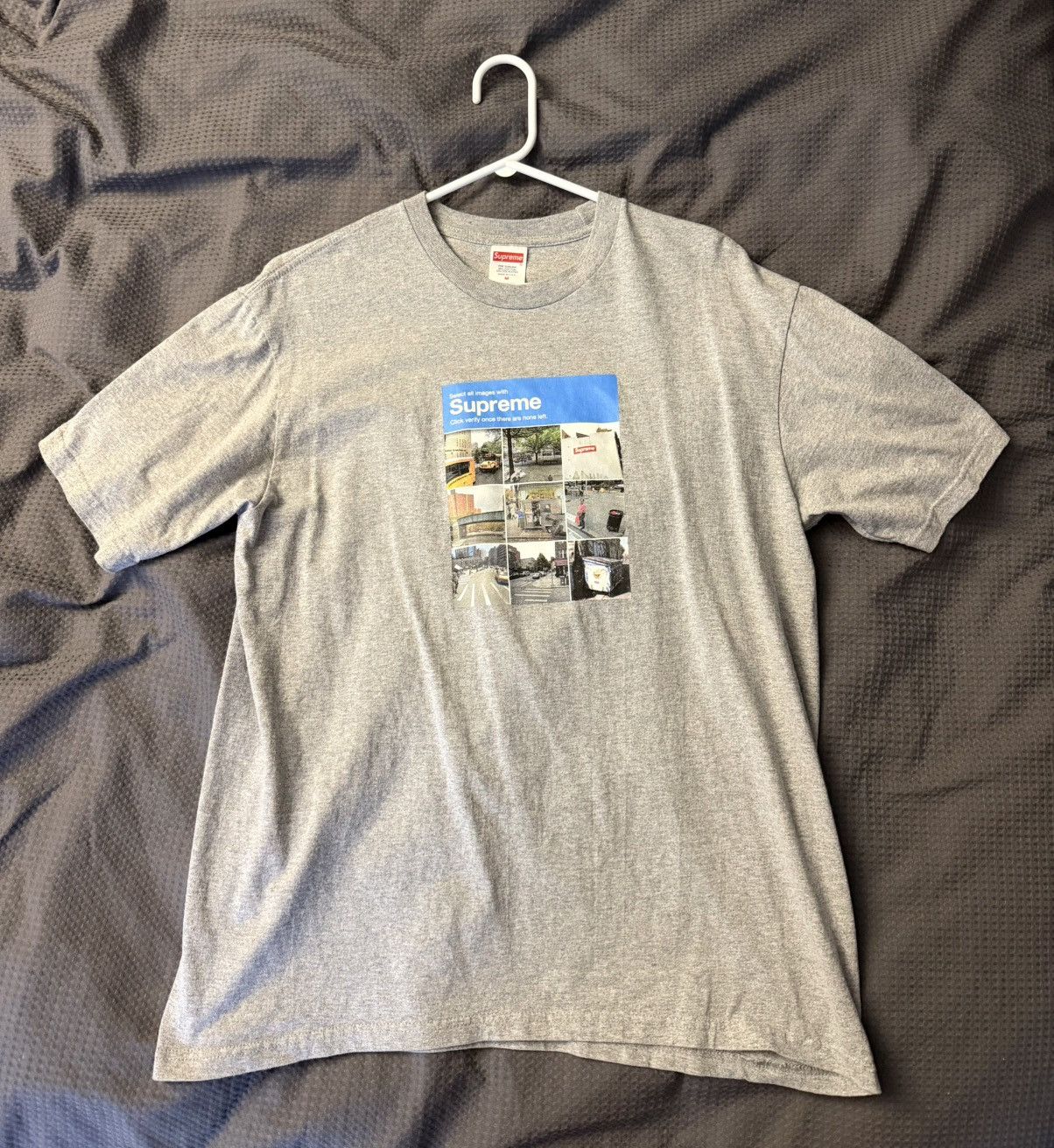 Supreme Supreme Verify Tee Heather Grey Size US M / EU 48-50 / 2 - 1 Thumbnail