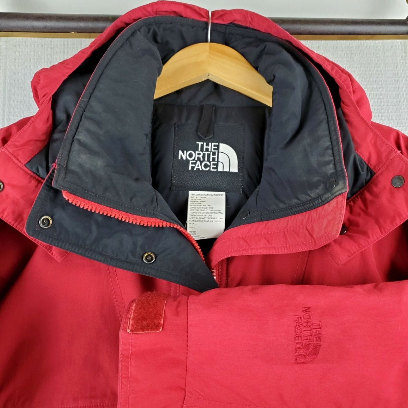 The North Face VTG 80s THE NORTH FACE Hooded Jacket Mens Large Goose Down Filled Winter Coat Size US L / EU 52-54 / 3 - 3 Thumbnail