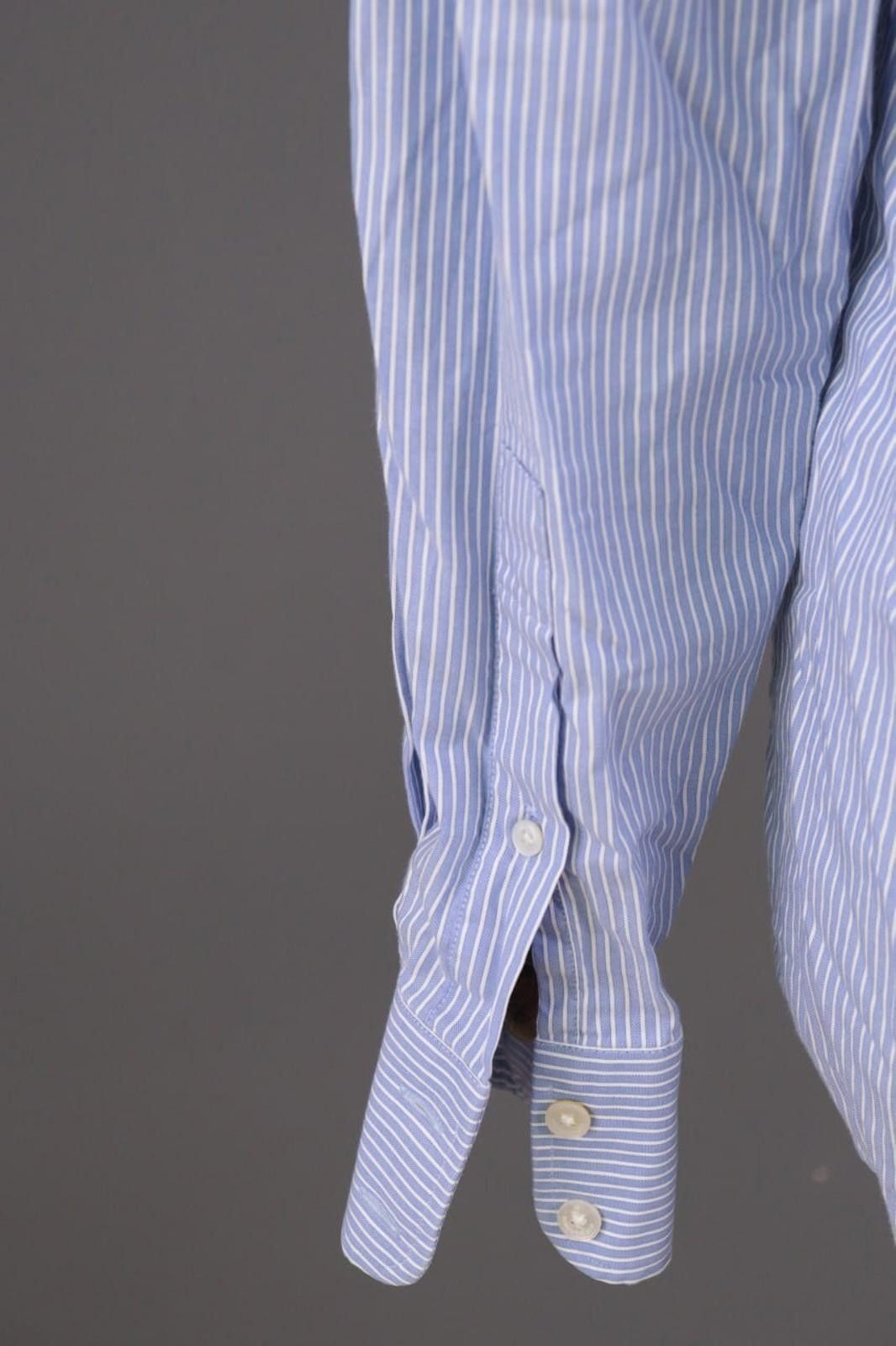 Gieves & Hawkes Gieves & Hawkes Blue Striped Dress Shirt Size 41 / 16 Size US M / EU 48-50 / 2 - 10 Thumbnail