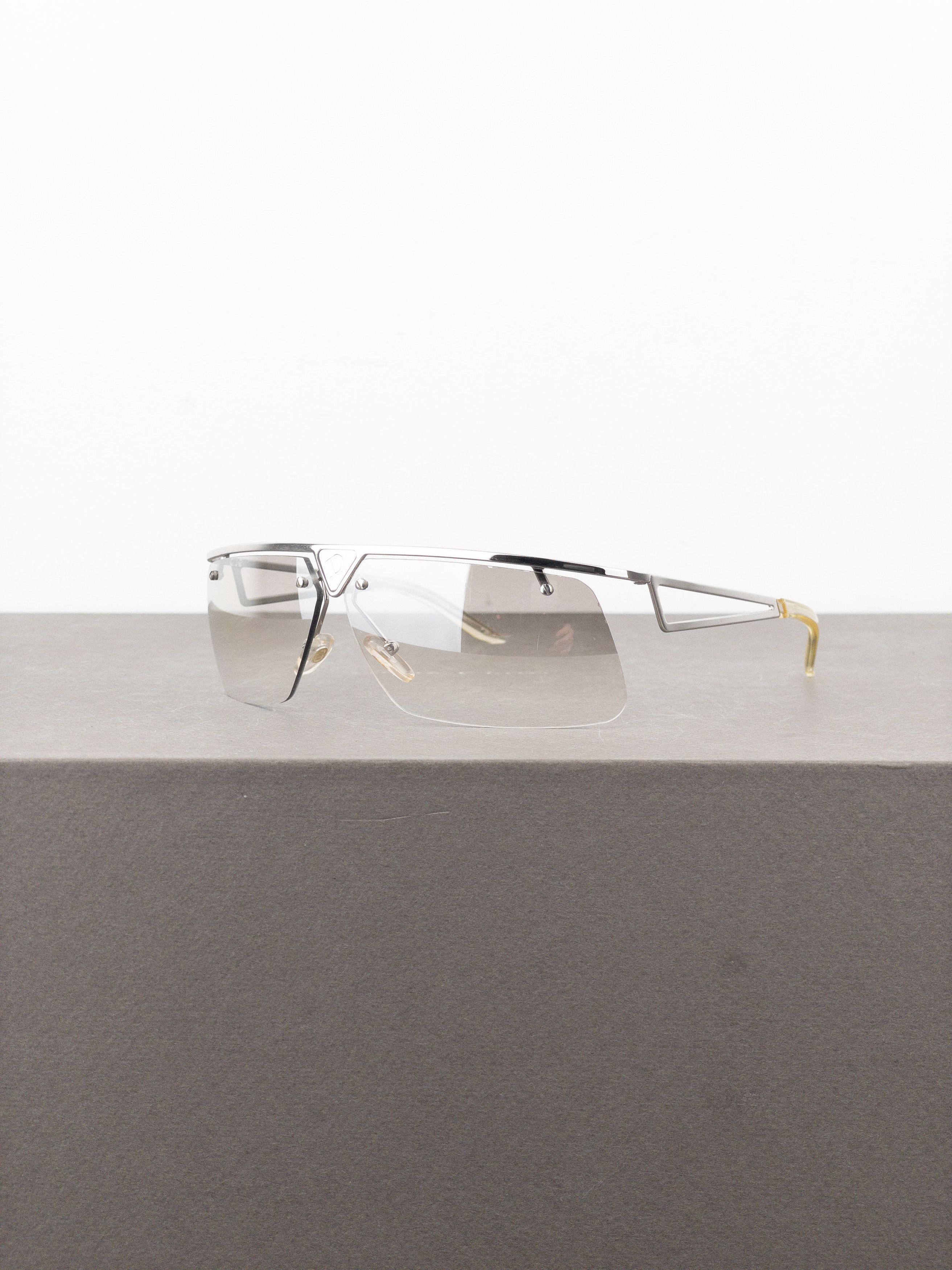 Dior Dior 2000s ‘Clubbing’ Rimless Wrap Mask Shield Sunglasses Size ONE SIZE - 1 Thumbnail