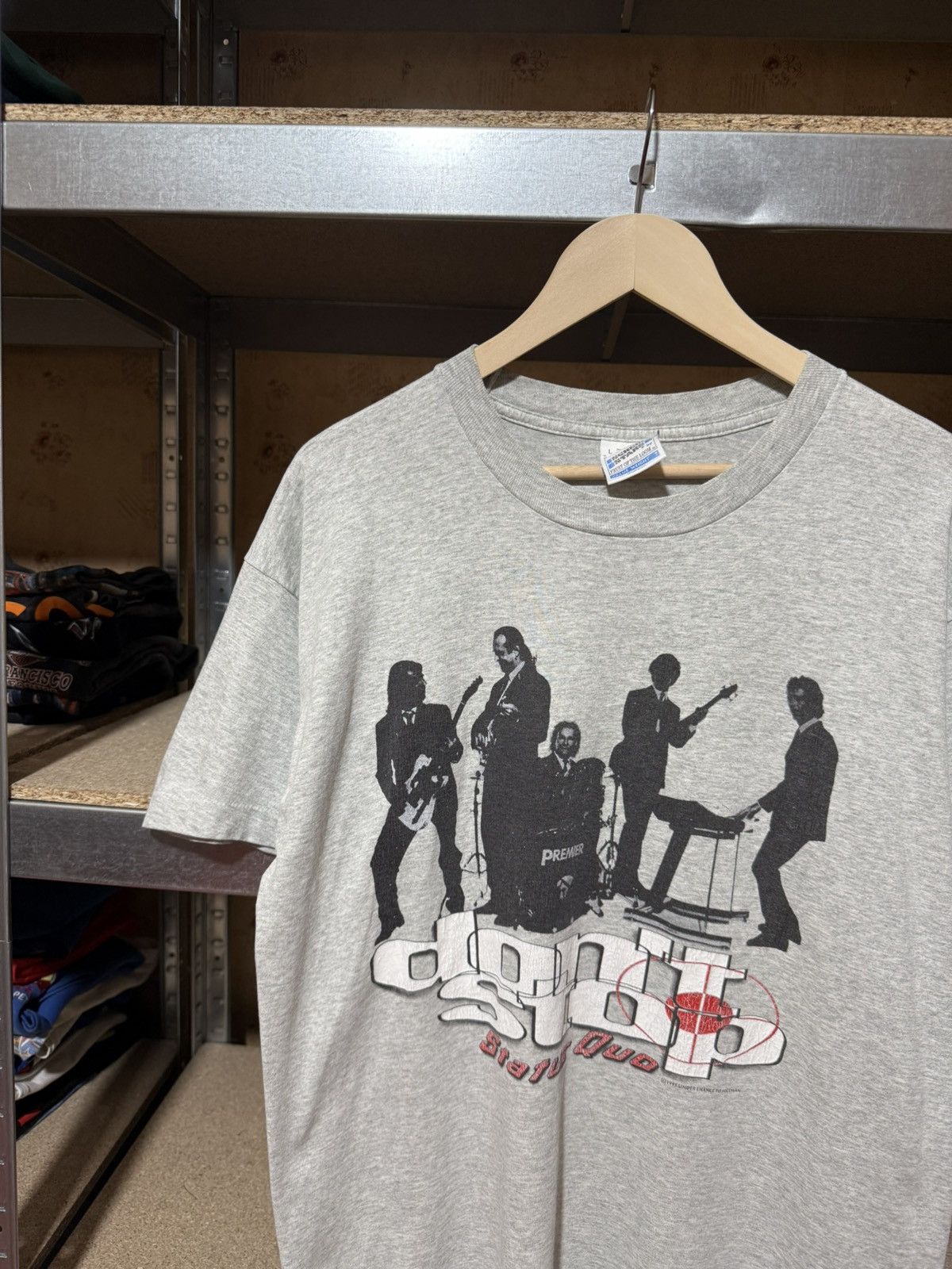 Band Tees × Vintage Vintage Status Quo Don’t Stop World Tour 1995 Retro T-Shirt Size US L / EU 52-54 / 3 - 3 Thumbnail