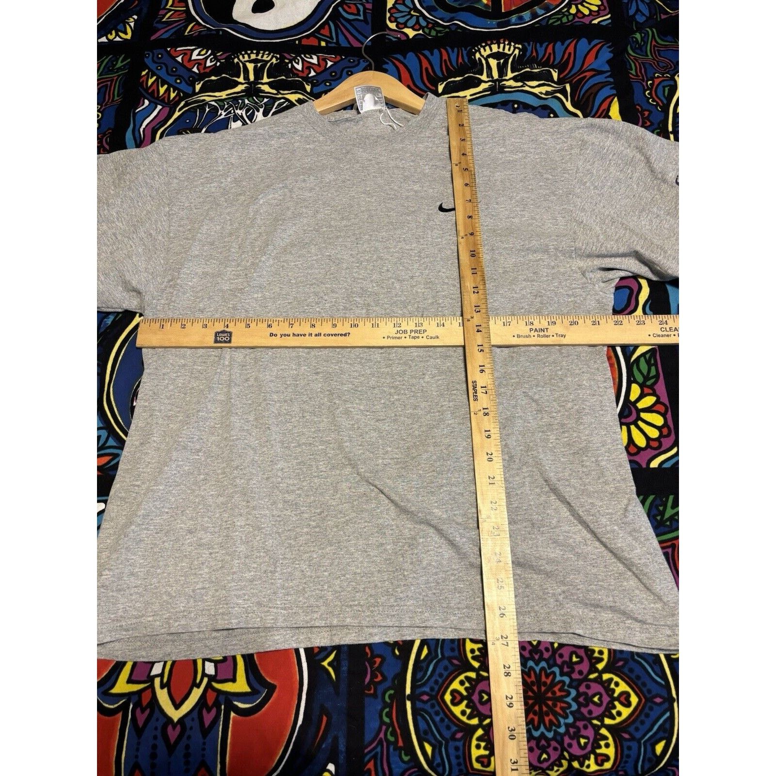 Nike vintage nike made in usa grey plain logo T-shirt black Sz L Size US L / EU 52-54 / 3 - 7 Thumbnail