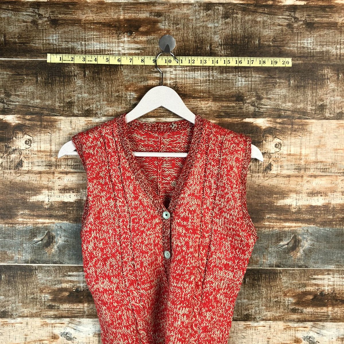 Japanese Brand Japanese Brand Red Vest #A1551 Size XS / US 0-2 / IT 36-38 - 2 Thumbnail