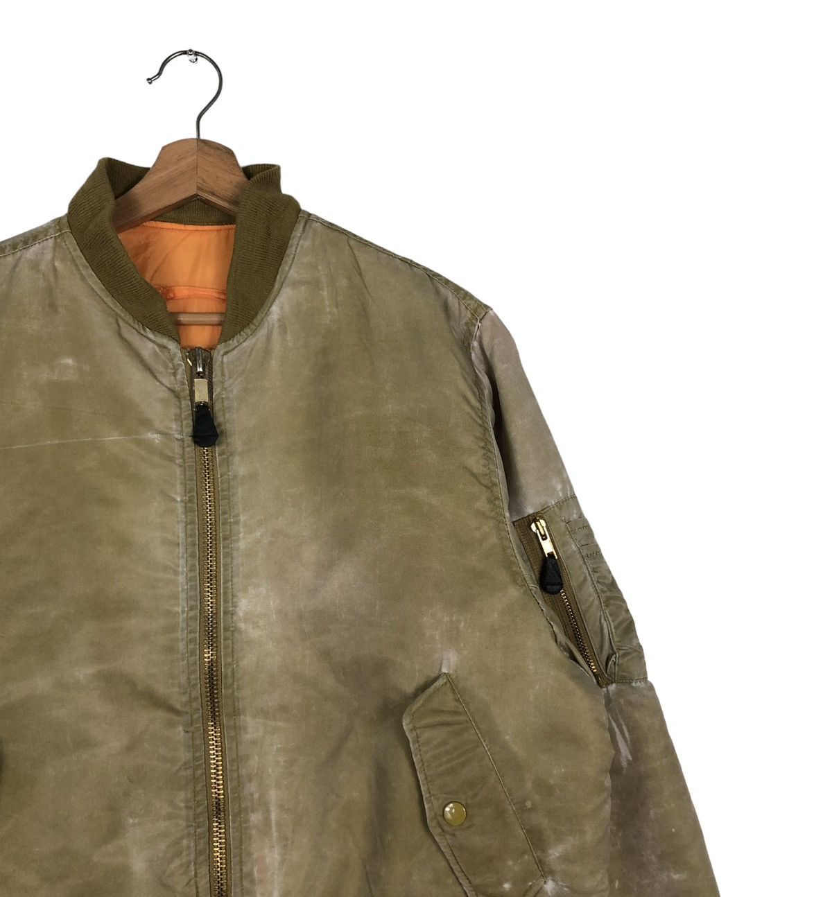 Vintage 🔥RIOT RIOT VINTAGE BOMBER JACKET MA-1 MILITARY US ARMY Size US L / EU 52-54 / 3 - 6 Thumbnail
