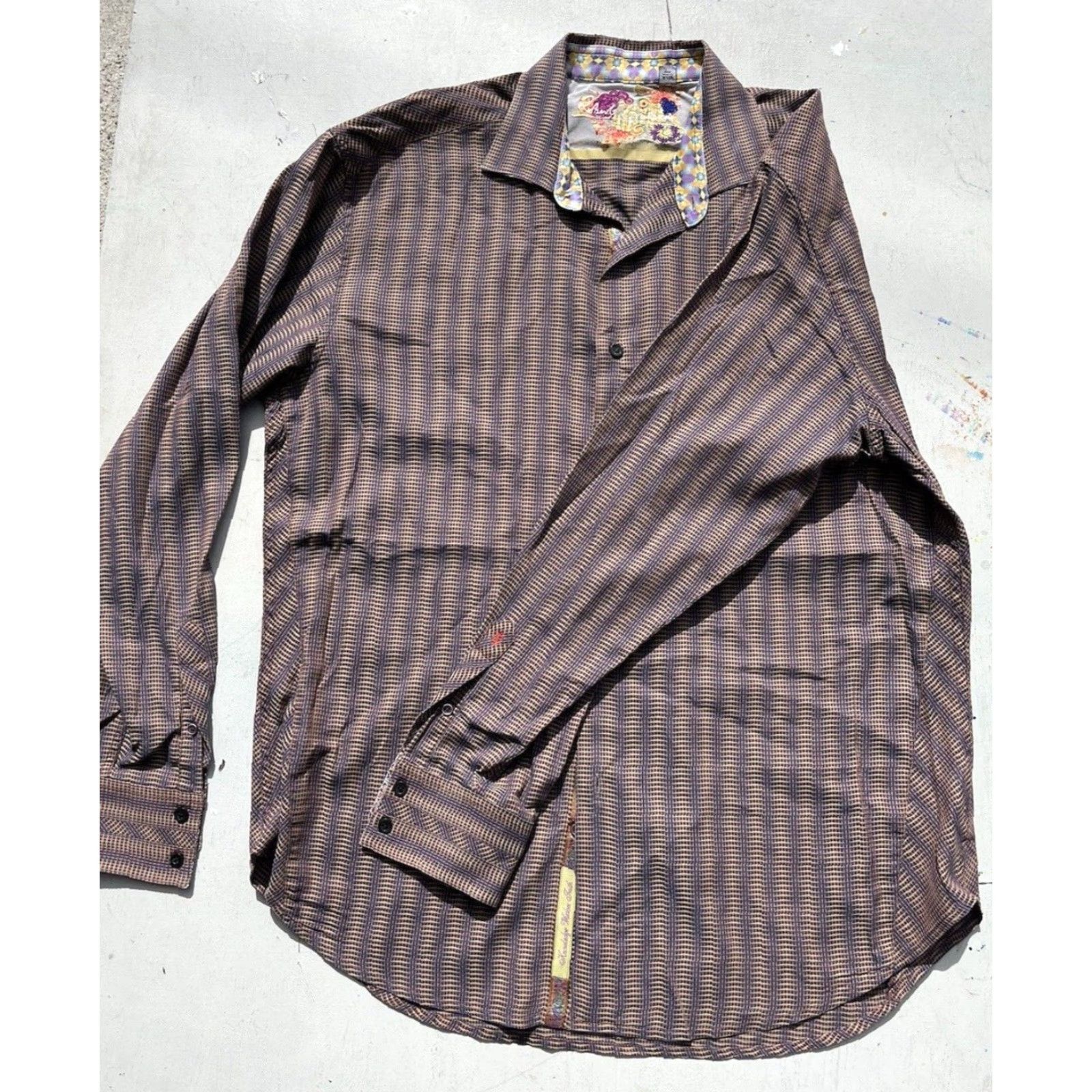 Robert Graham Robert Graham Shirt Multicolor Solid Button-Up XL Men’s Preppy City Bohemian Classic Size US XL / EU 56 / 4 - 7 Thumbnail