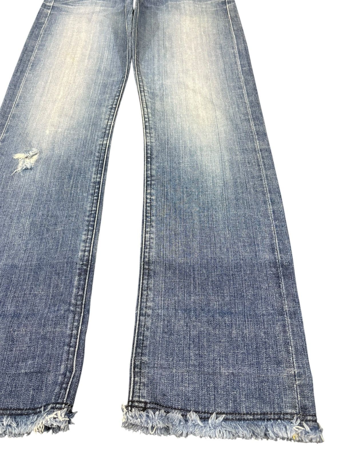 Lee Vintage Lee Lapis Selvedge Distressed Jeans Size US 27 - 8 Thumbnail