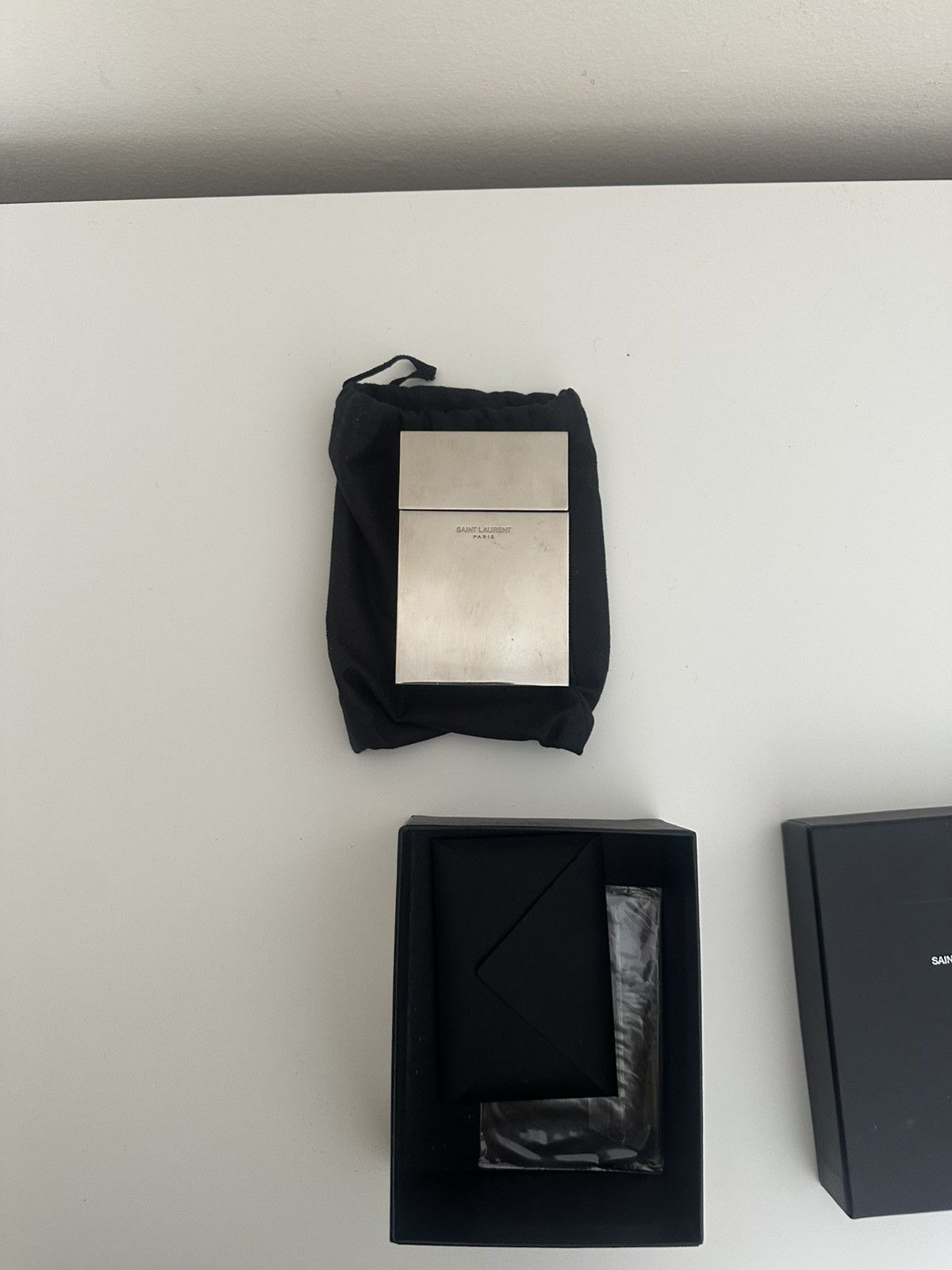 Yves Saint Laurent Saint Laurent silver cigarette case Size ONE SIZE - 4 Thumbnail