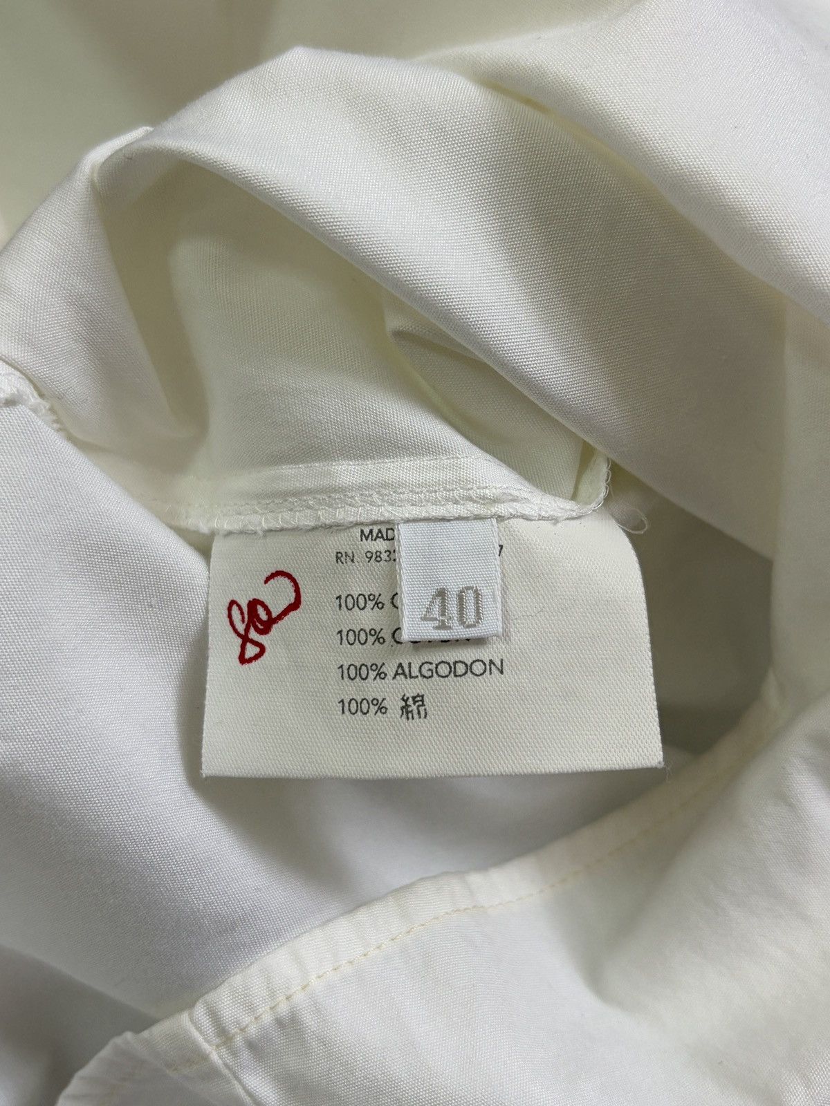 Miu Miu Miu Miu Archival White Button Up Shirt Italy Size 40 Size S / US 4 / IT 40 - 4 Thumbnail