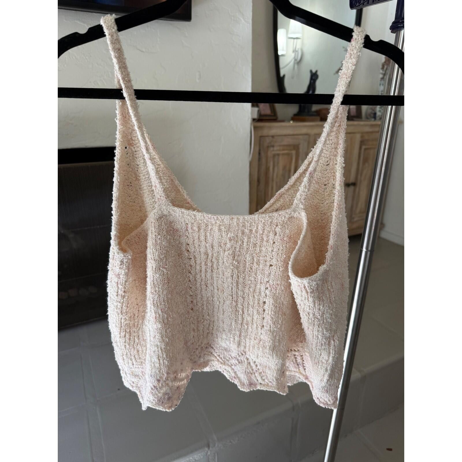Other Anthropologie Cream Knit V-Neck Camisole Scalloped Hem L Size L / US 10 / IT 46 - 9 Thumbnail