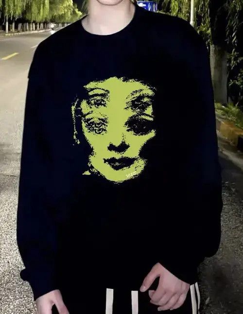 VIBE Rare fashion y2k psychedelic oversized sweatshirt Size US M / EU 48-50 / 2 - 8 Thumbnail