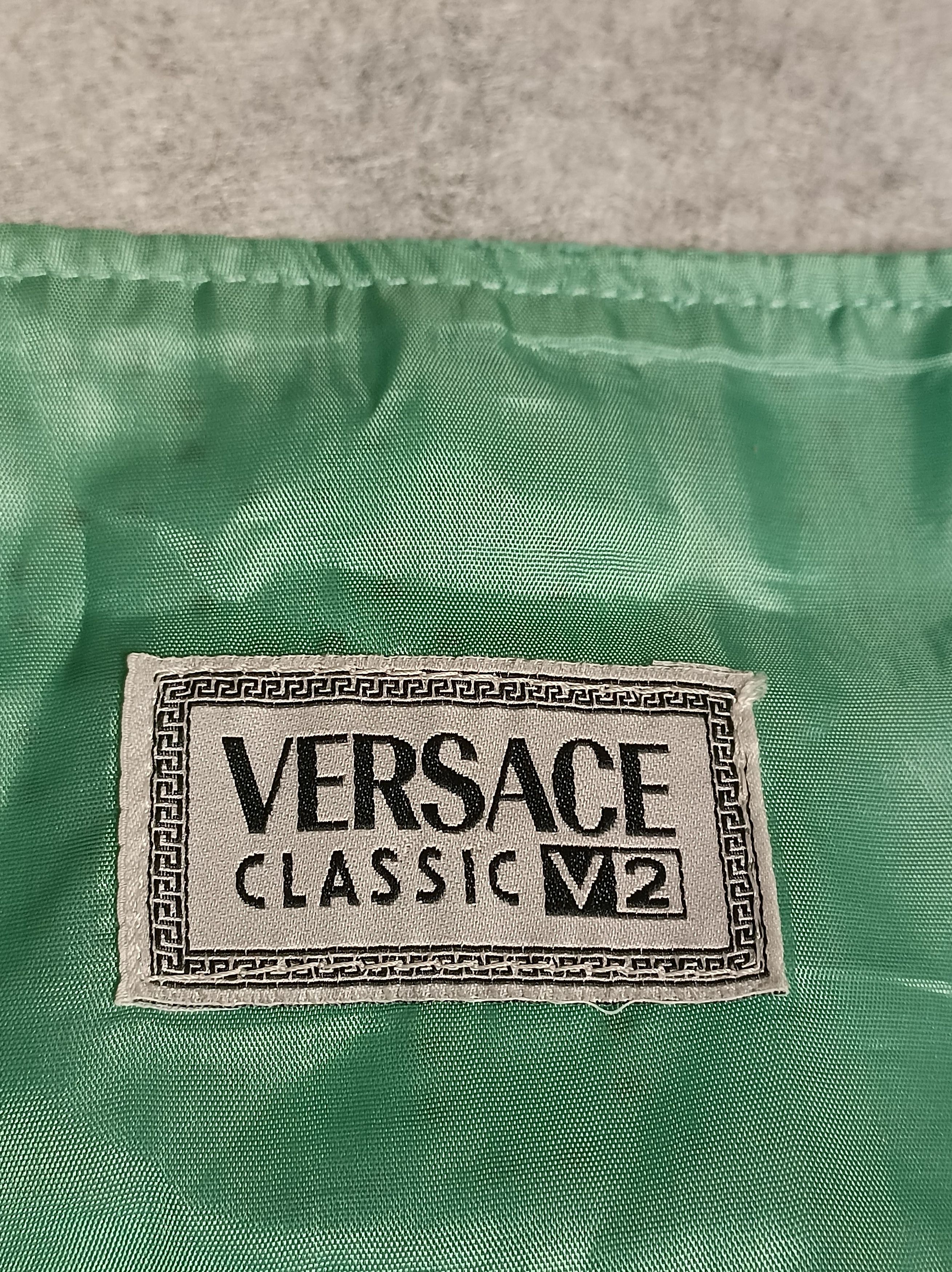 Versace Versace V2 Classic Turquoise Perforated Suede Leather Dress Size M / US 6-8 / IT 42-44 - 8 Thumbnail