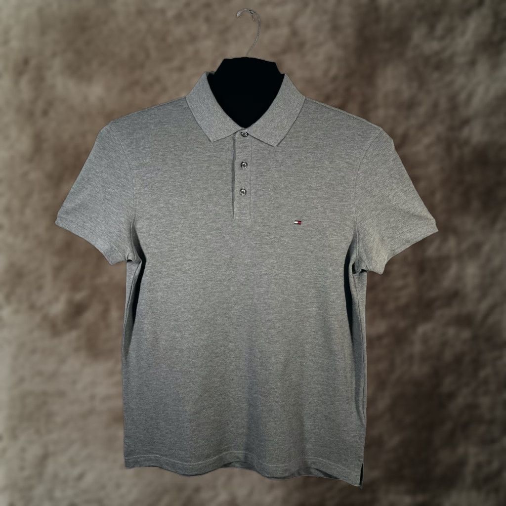 Tommy Hilfiger Tommy Hilfiger Polo Shirt Heather Gray Regular Fit Stretch Fabric Men M Shirt Size US M / EU 48-50 / 2 - 1 Thumbnail