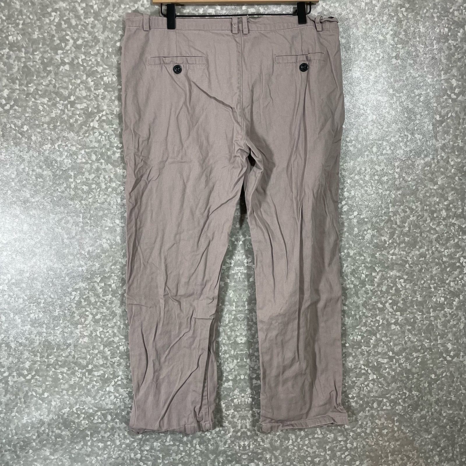 Shein Shein Khaki Straight Leg Lightweight Chino Pants - Large Size 37" - 7 Thumbnail