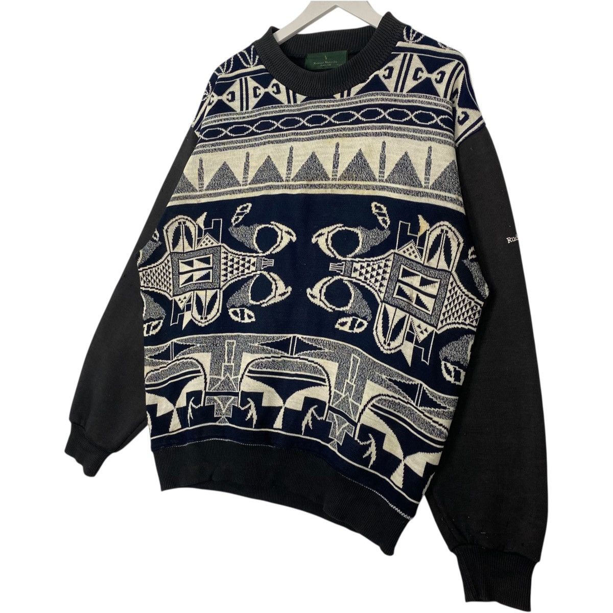 Vintage Vintage Valentino Rudolph Sweatshirt Black/White Size L Size US L / EU 52-54 / 3 - 2 Thumbnail