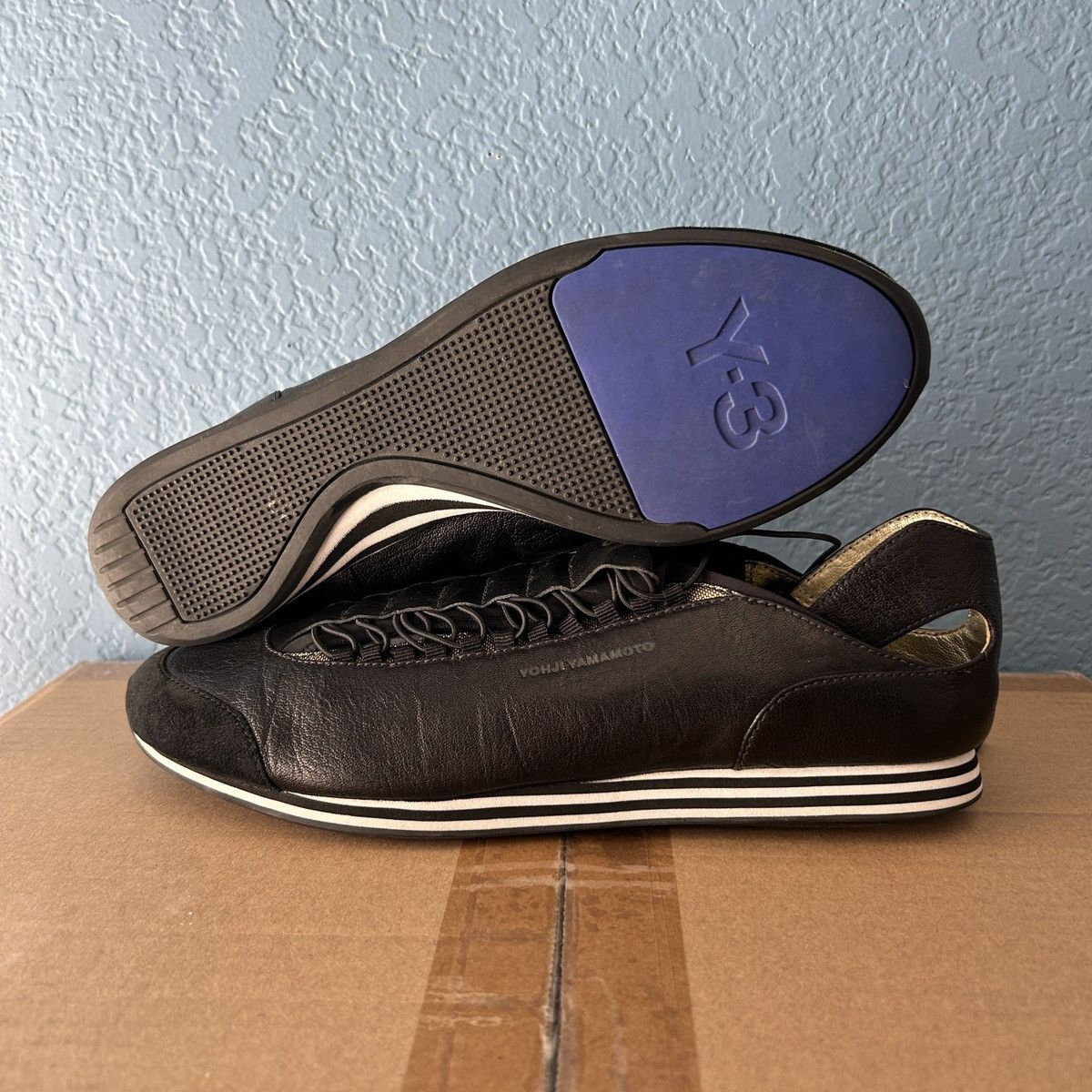 Y-3 VTG Yohji Yamamoto Adidas Y3 Speed Lace Leather Shoe G41161 Size US 10 / IT 40 - 10 Thumbnail