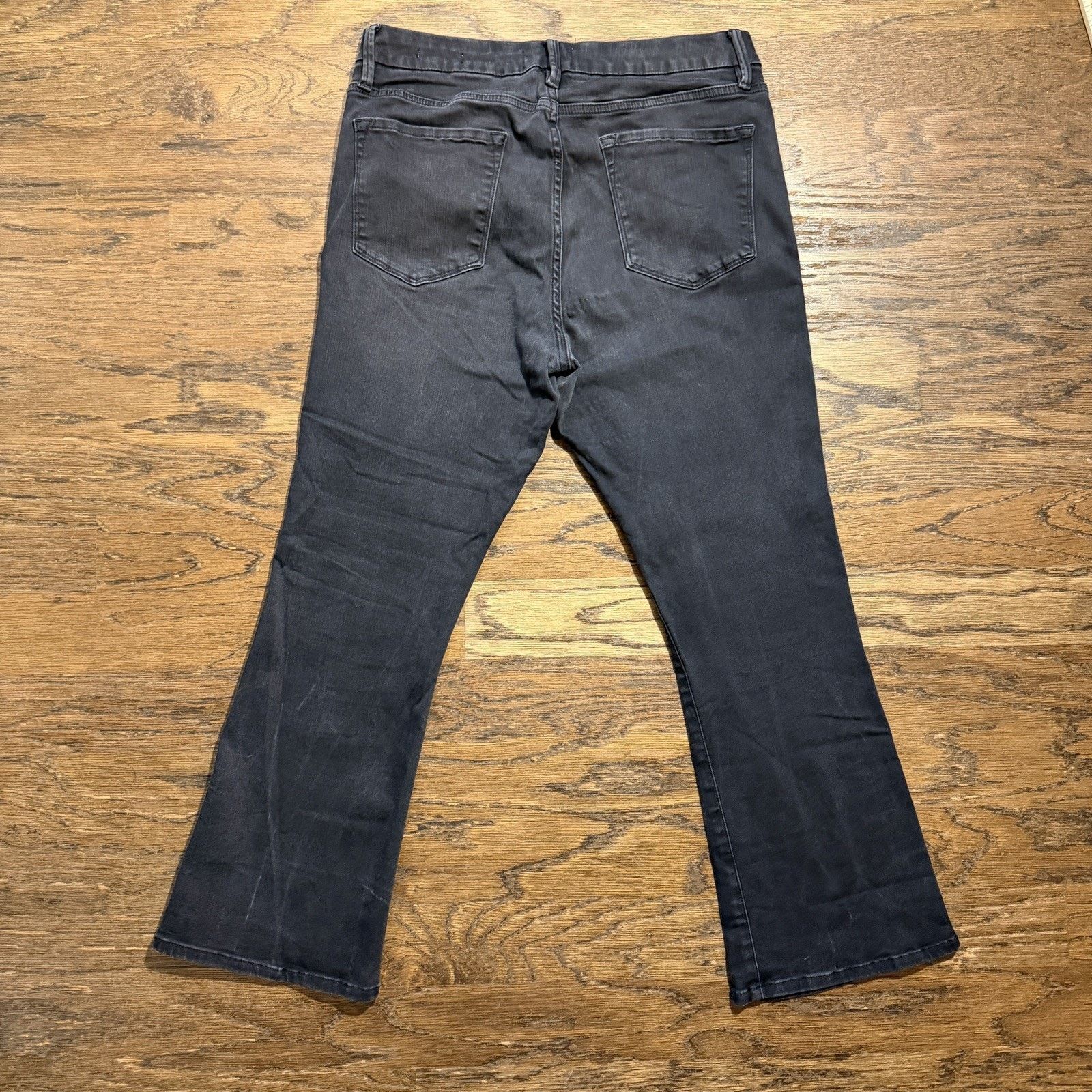 Frame Frame Le Mini Boot Cut Jeans Black Noir High Rise Size 32 Size 32" / US 10 / IT 46 - 2 Thumbnail