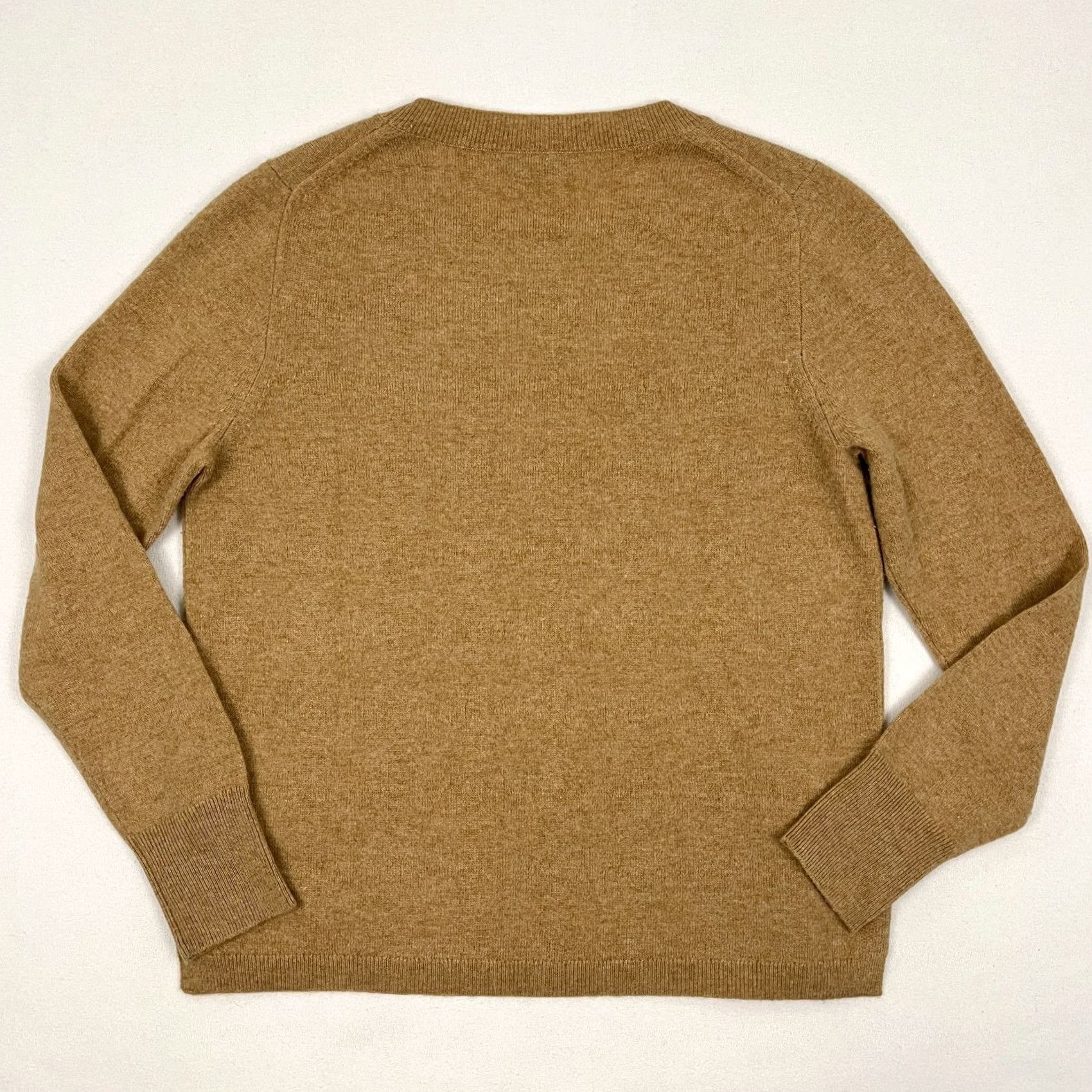 J.Crew J.CREW Cashmere Sweater Women L Brown Crew Pullover Old Money Quiet Luxury K1313 Size L / US 10 / IT 46 - 7 Thumbnail