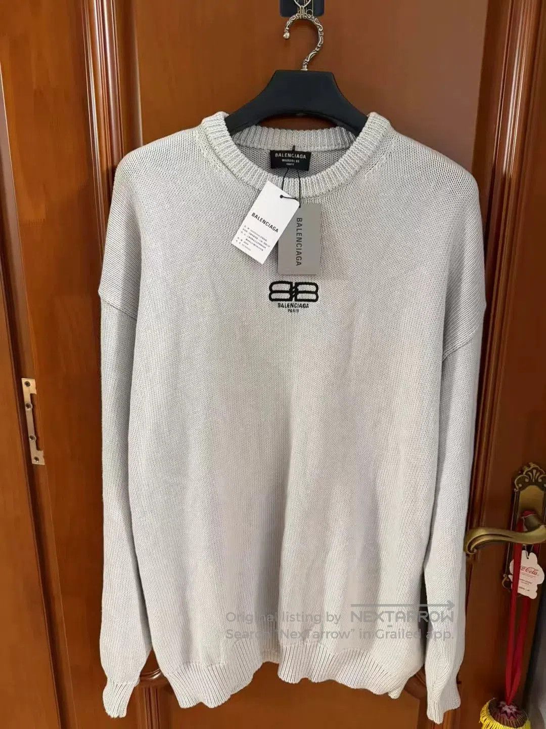 Balenciaga balenciaga double B embroidered sweater. Size US L / EU 52-54 / 3 - 1 Thumbnail