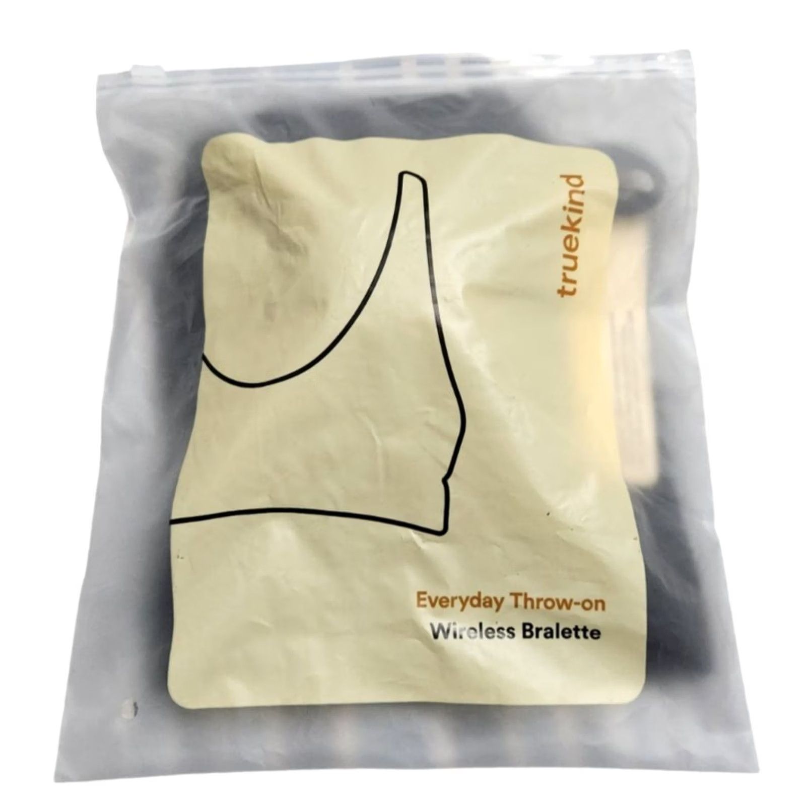 Vintage Truekind Womens Bralette Bra Black 2XL Wireless Everyday Size ONE SIZE - 3 Thumbnail