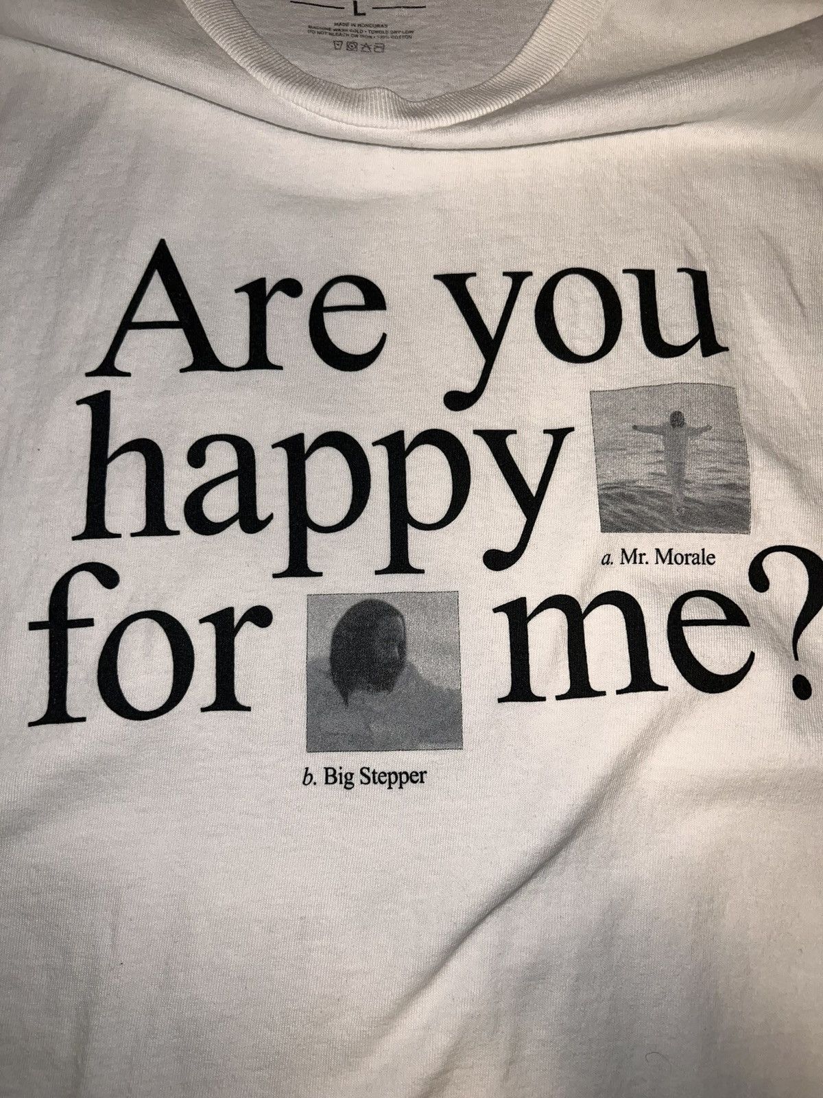 Kendrick Lamar Kendrick Lamar Are You Happy For Me ? Tour tee Size US L / EU 52-54 / 3 - 3 Thumbnail