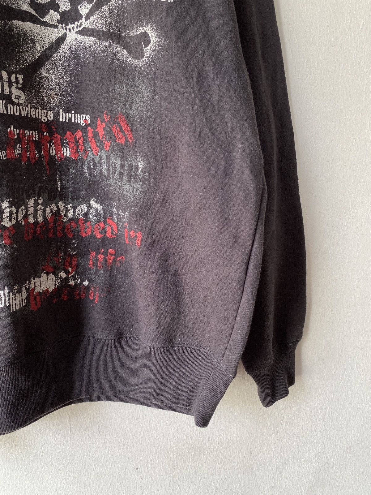 If Six Was Nine × Japanese Brand × Seditionaries Japanese Brand Beaumont Carr Skull Punk Design Sweatshirt Size US L / EU 52-54 / 3 - 5 Thumbnail