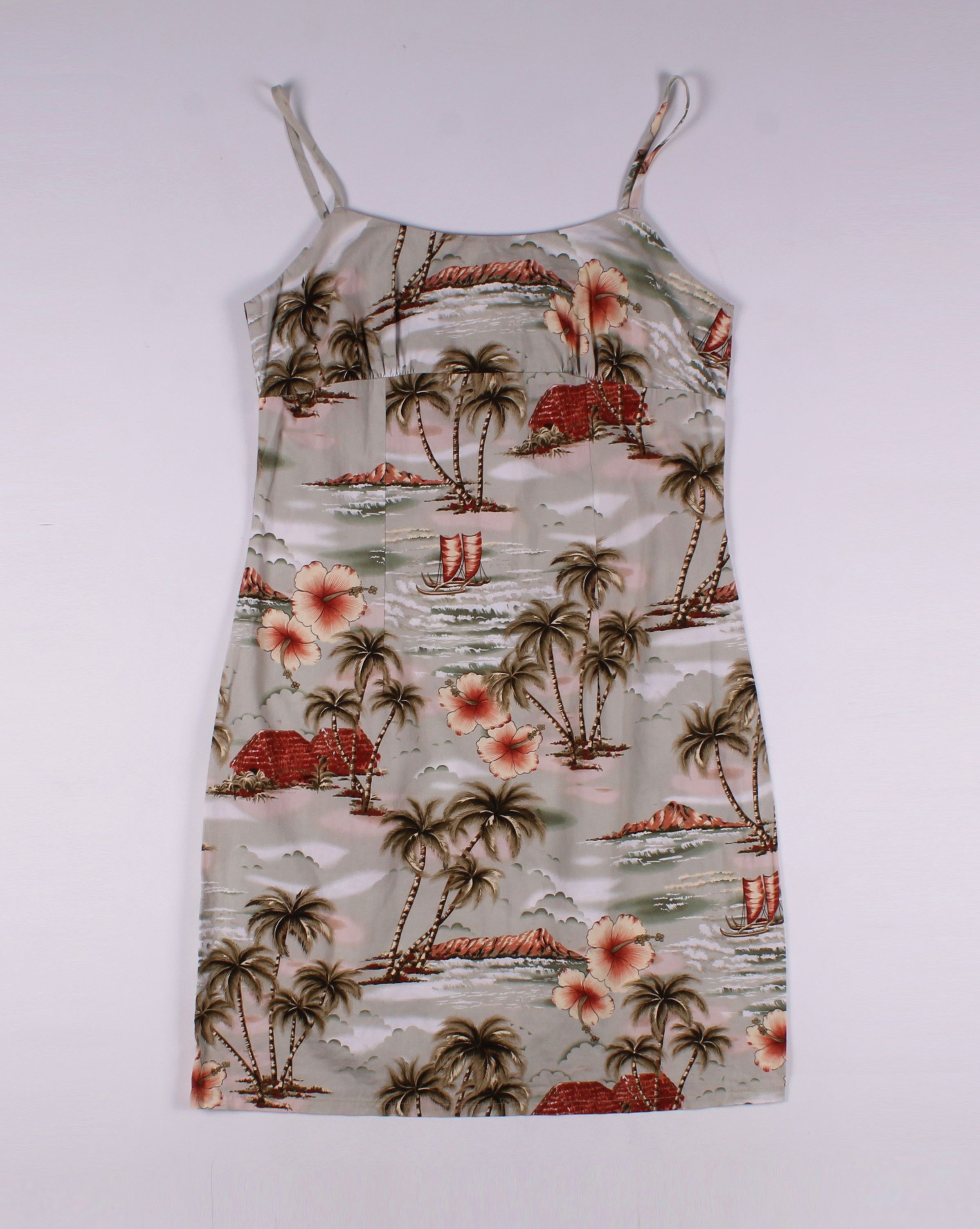 Vintage Vintage KY'S Hawaiian Printed Mini Dress Size M / US 6-8 / IT 42-44 - 4 Thumbnail