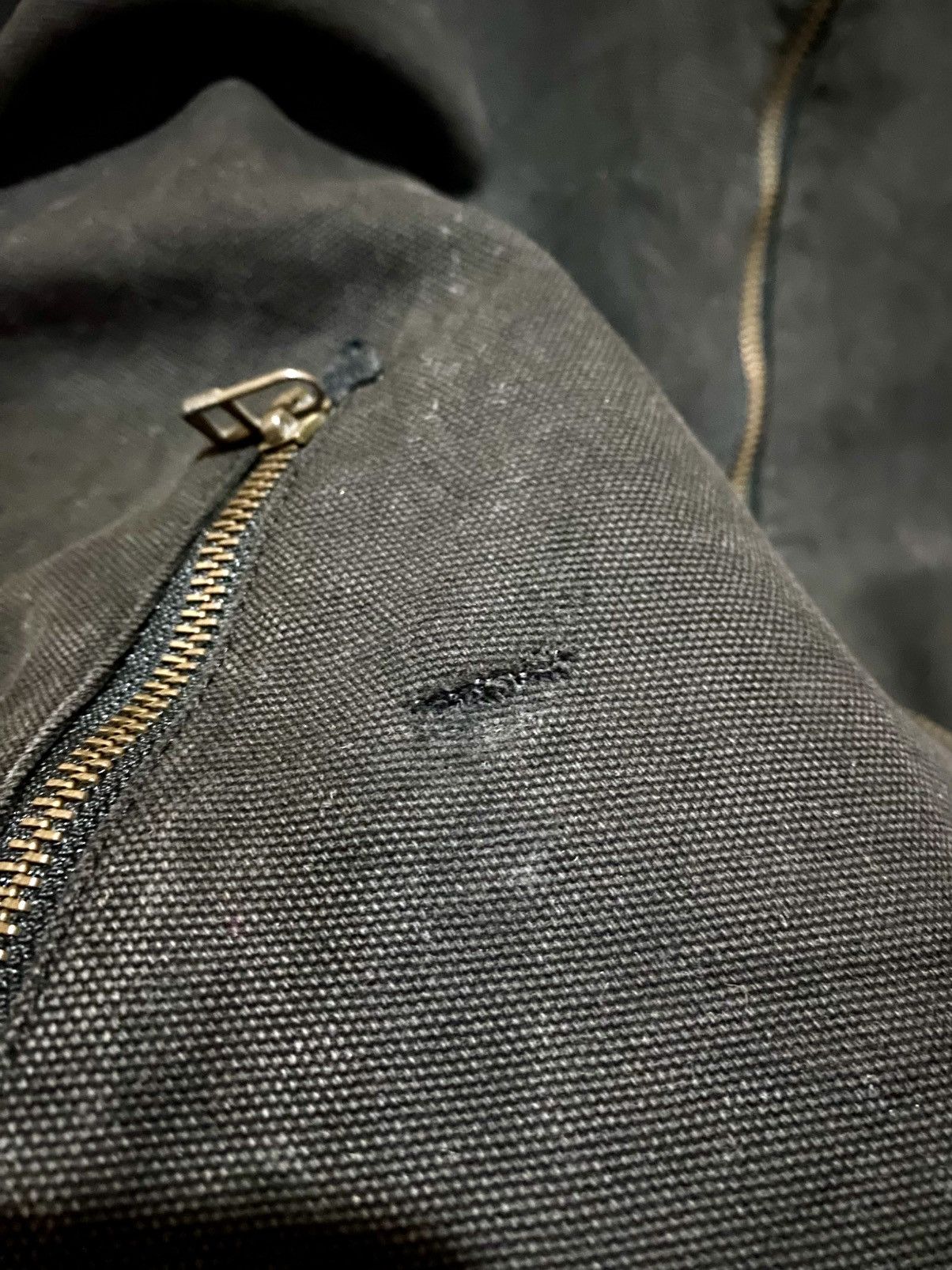 Japanese Brand Vomanie Black Canvas Bomber Jacket Military-Style Workwear Size US L / EU 52-54 / 3 - 6 Thumbnail