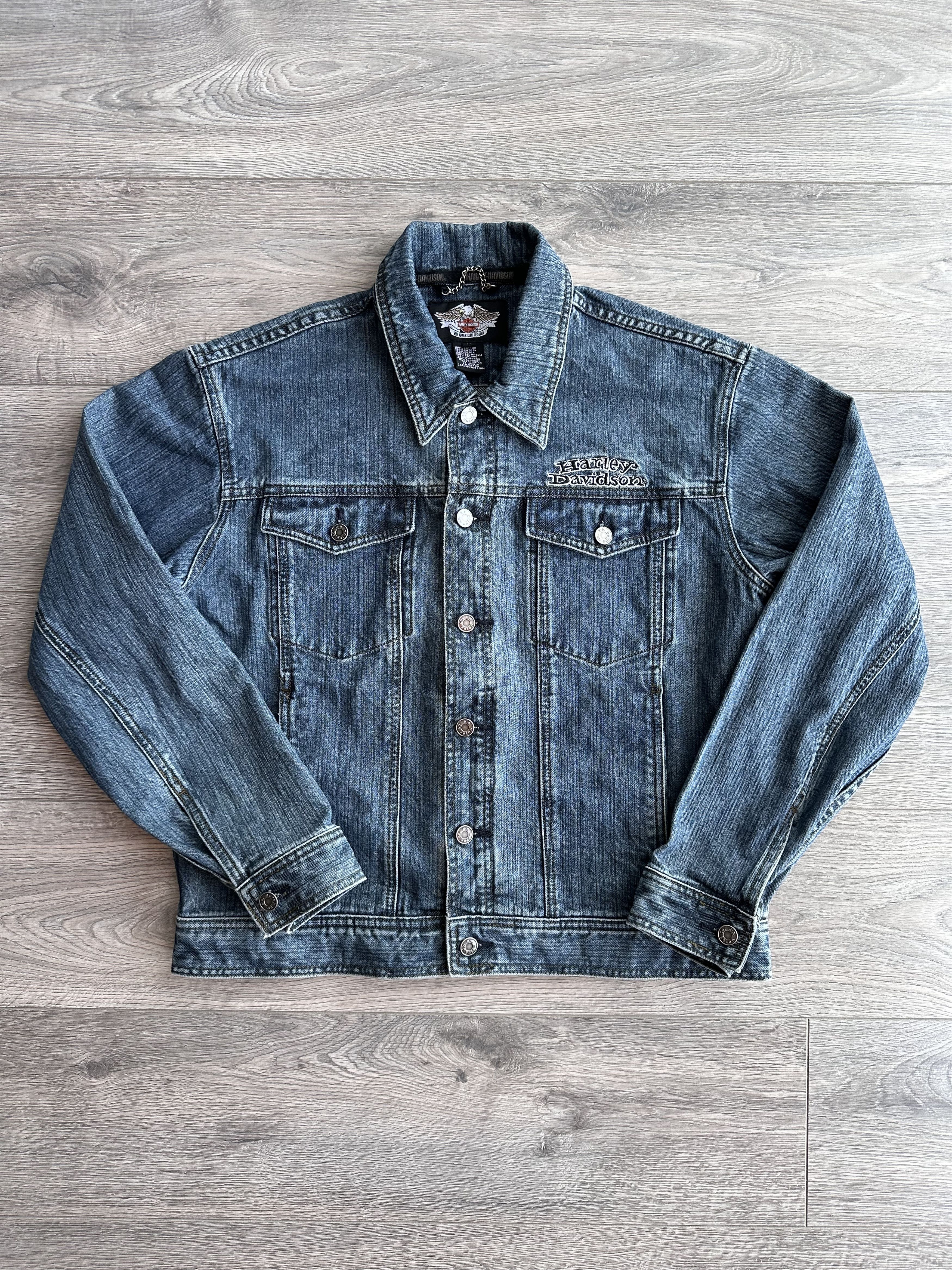 Harley Davidson Harley Davidson Vintage Jeans Jacket Size US M / EU 48-50 / 2 - 1 Thumbnail