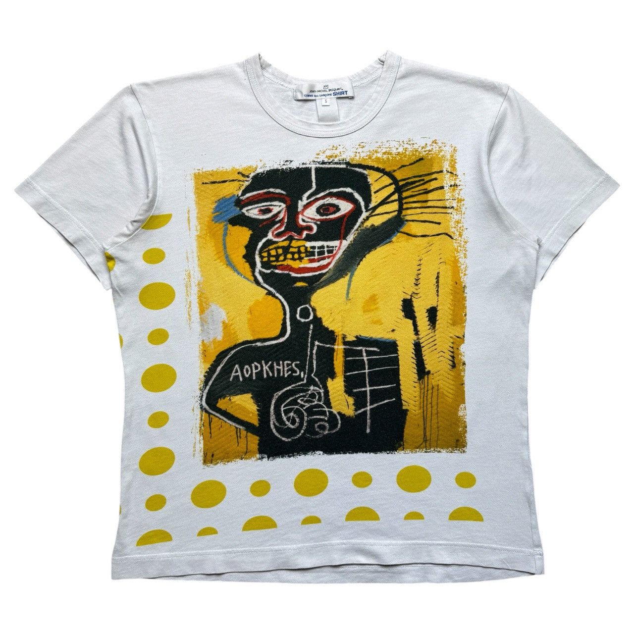 Comme des garçons shirt jean michel basquiat t shirt