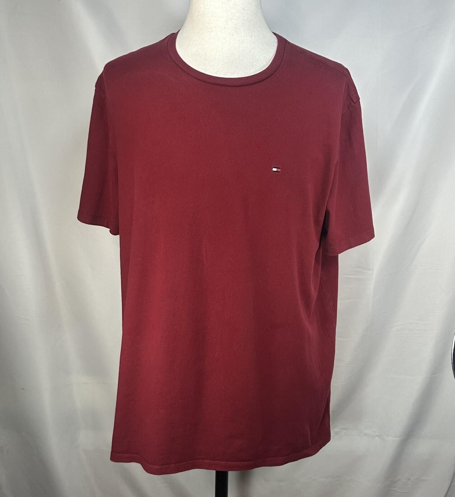 Uniqlo Tommy Hilfiger Cotton Crew Neck Logo T-Shirt Red Mens XL Size US L / EU 52-54 / 3 - 1 Thumbnail