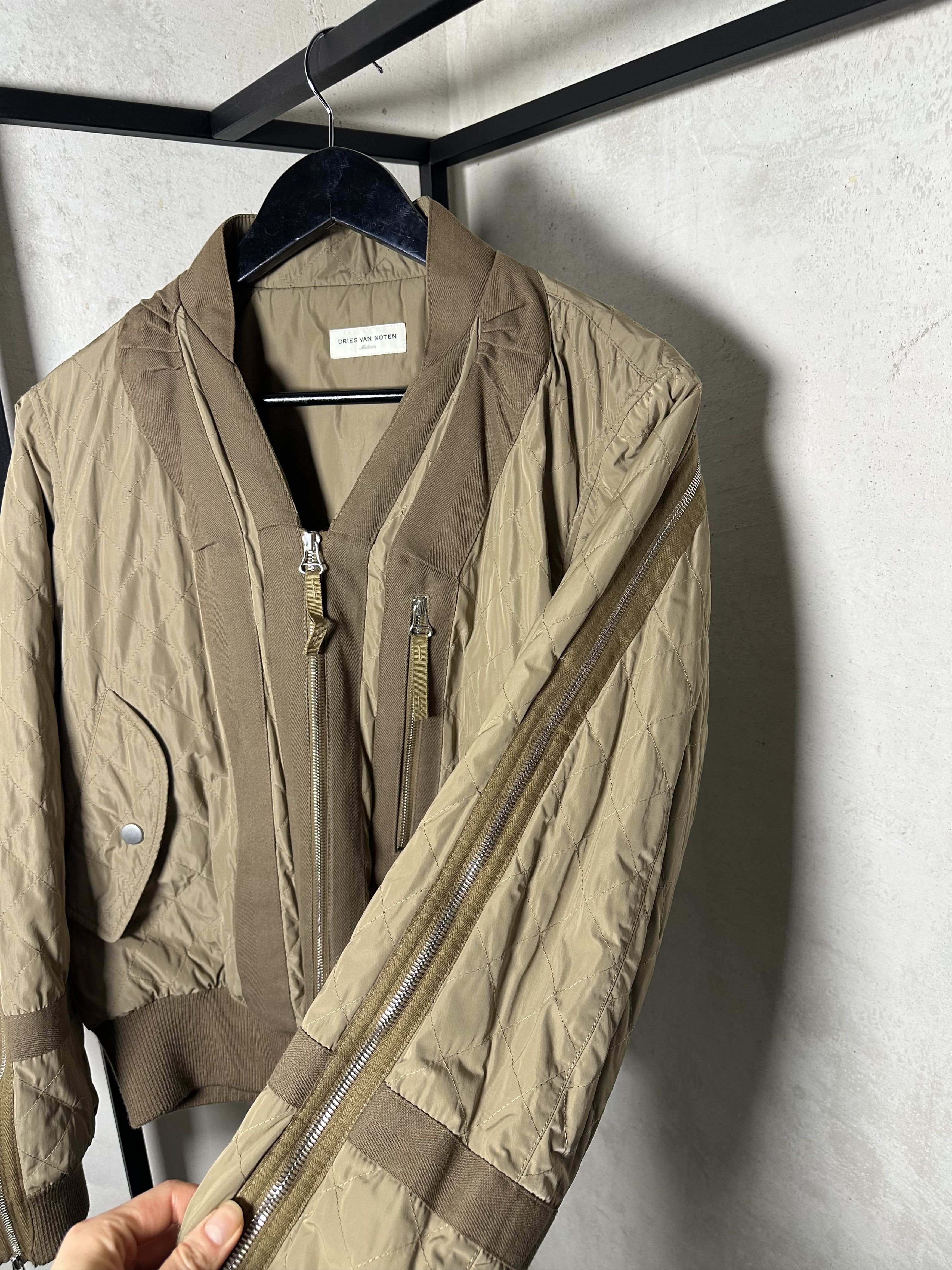 Dries Van Noten ULTRA RARE Dries Van Noten 14AW Nylon Back Zip Bomber Jacket Size US M / EU 48-50 / 2 - 4 Thumbnail