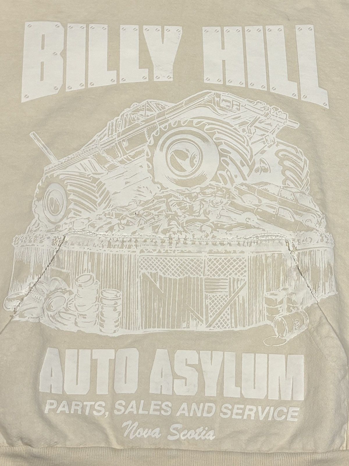 Billy Hill Billy Hill Auto Asylum Diamond Plated Print Hoodie Size M Size US M / EU 48-50 / 2 - 5 Thumbnail