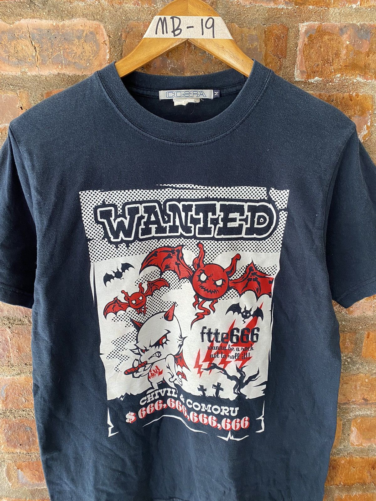 Anime 🔥1990s COPS Ftte 666 Japan Bat and Satanic Wanted Size US M / EU 48-50 / 2 - 3 Thumbnail