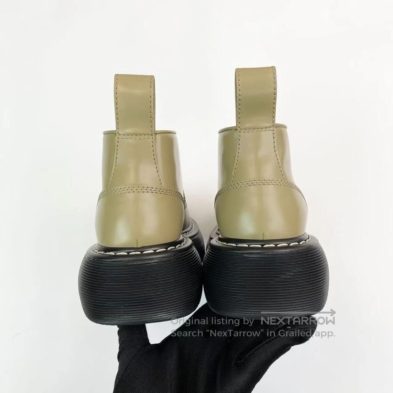 Bottega Veneta Bottega Veneta Avocado-colored Martin boots| Size US 5 / IT 35 - 5 Thumbnail