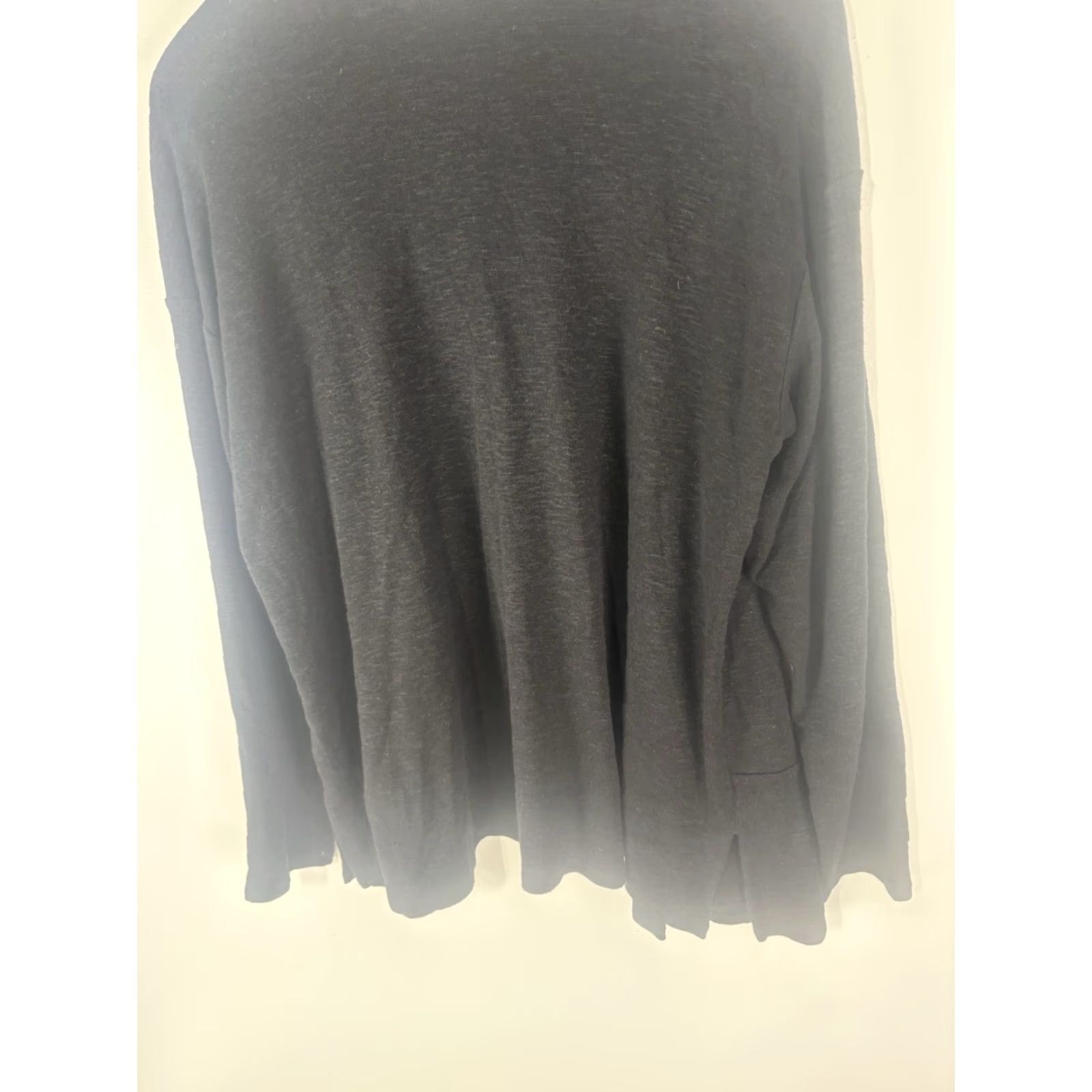 Vintage Pure Jill Black Knit Cardigan Womens Petite M Open Front Lightweight Size M / US 6-8 / IT 42-44 - 6 Thumbnail