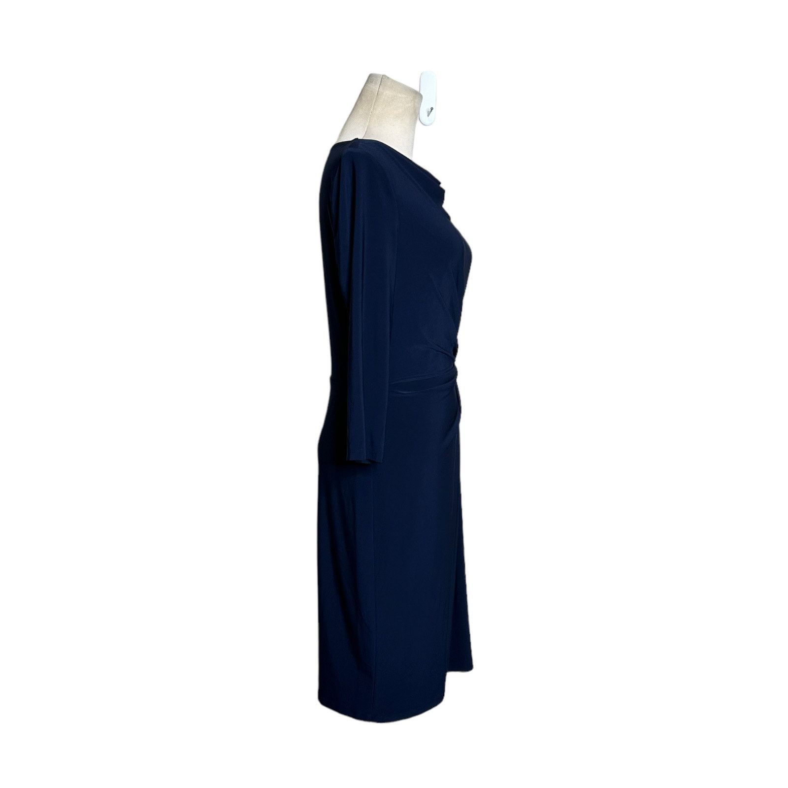 Ralph Lauren Ralph Lauren navy blue 3/4 sleeves cowl neck dress size 2 Size XS / US 0-2 / IT 36-38 - 2 Thumbnail