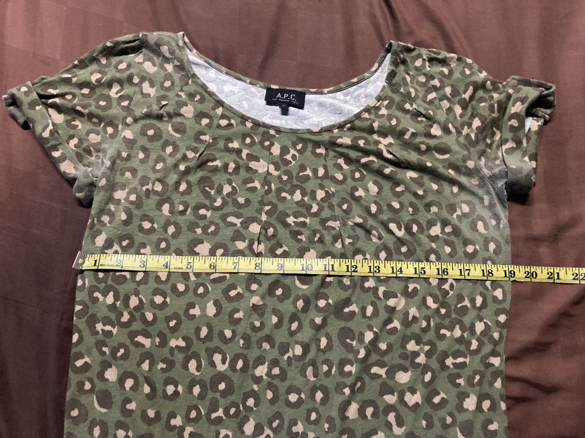A.P.C. × Japanese Brand APC Green Leopard Dress Size M / US 6-8 / IT 42-44 - 8 Thumbnail