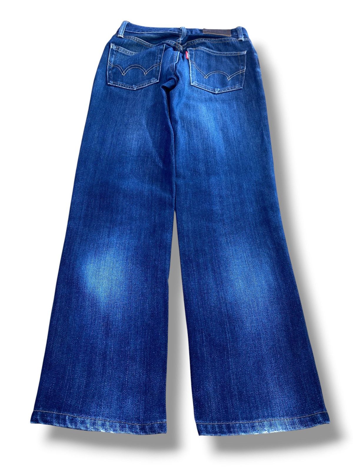 Edwin Vintage Edwin 502 Dark Blue Wash Style Loose Jeans Size US 26 / EU 42 - 3 Thumbnail