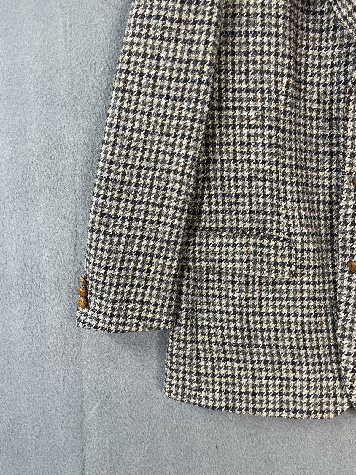 Harris Tweed Harris Tweed Houndstooth Wool Blazer Made in Japan Size 42R - 4 Thumbnail