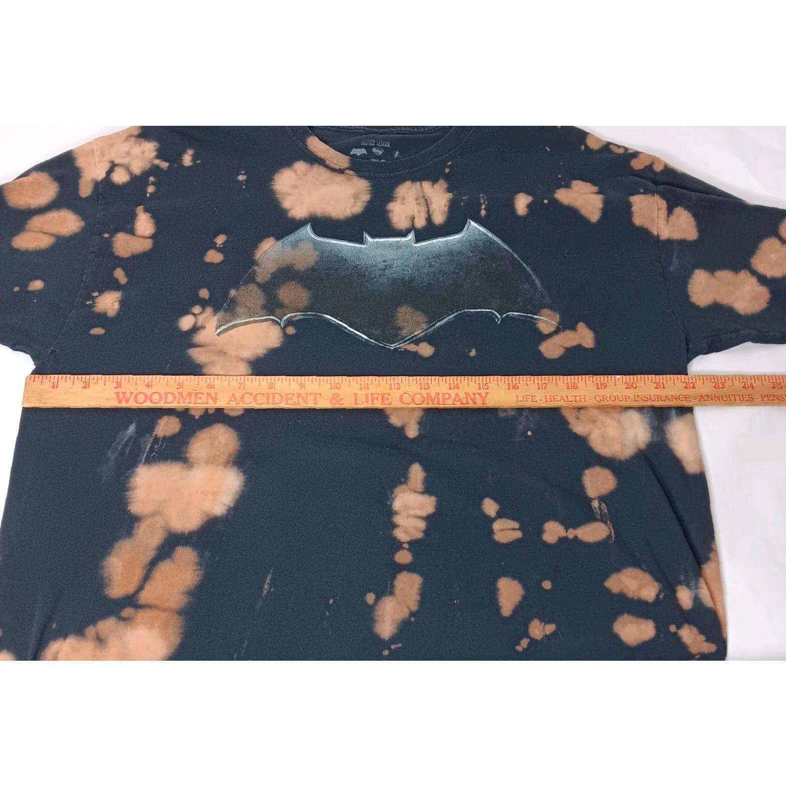 Vintage VINTAGE DC Comics Justice League Shirt XL Black Brown Bleach Dyed Short Sleeve Movie Size US XL / EU 56 / 4 - 5 Thumbnail