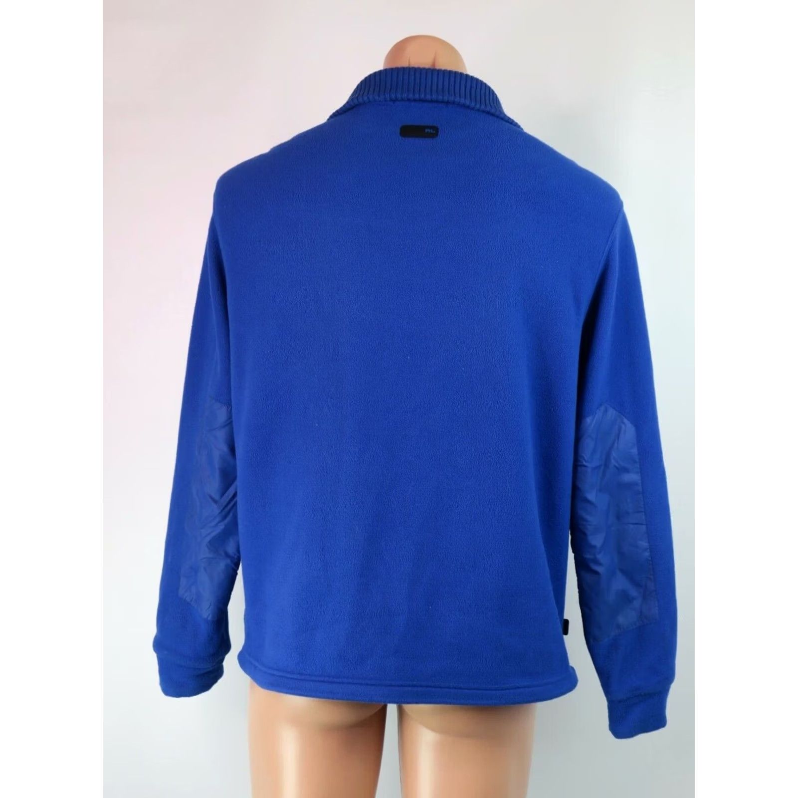 Polo Ralph Lauren VINTAGE Polo Ralph Lauren Sport Jacket Men M Blue 1/4 Zip Polartec Fleece 90s Polo Ralph Lauren Sport 90s Mens Jacket Size US M / EU 48-50 / 2 - 2 Thumbnail