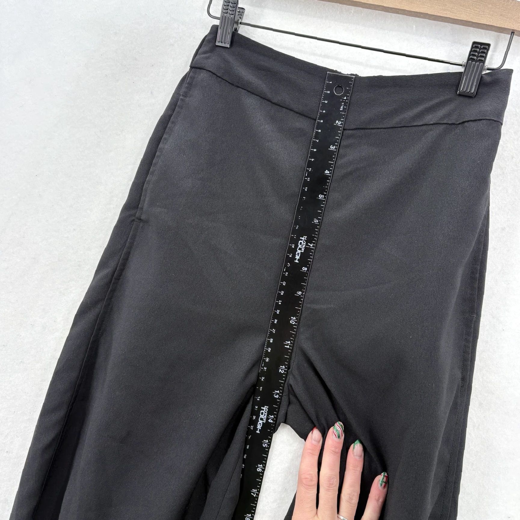 Madewell Madewell Pants Womens XS Black Wide-Leg Cropped Pull On Elastic Waist Casual Size 26" / US 2 / IT 38 - 7 Thumbnail